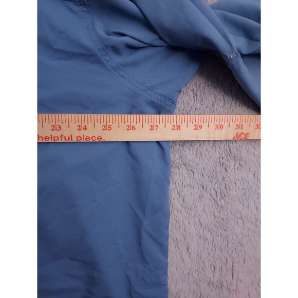 Columbia PFG Shirt Mens 2XL XXL Omni Shade Blood N Guts Fishing Boating Blue - Picture 11 of 12